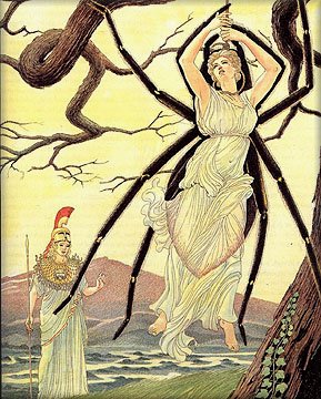 Arachne hangs herself